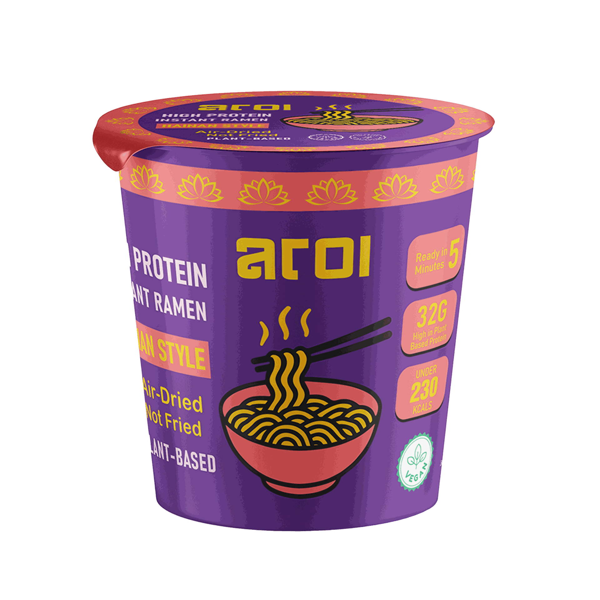 Aroi High Protein Instant Ramen Cup – Hainan No Chicken