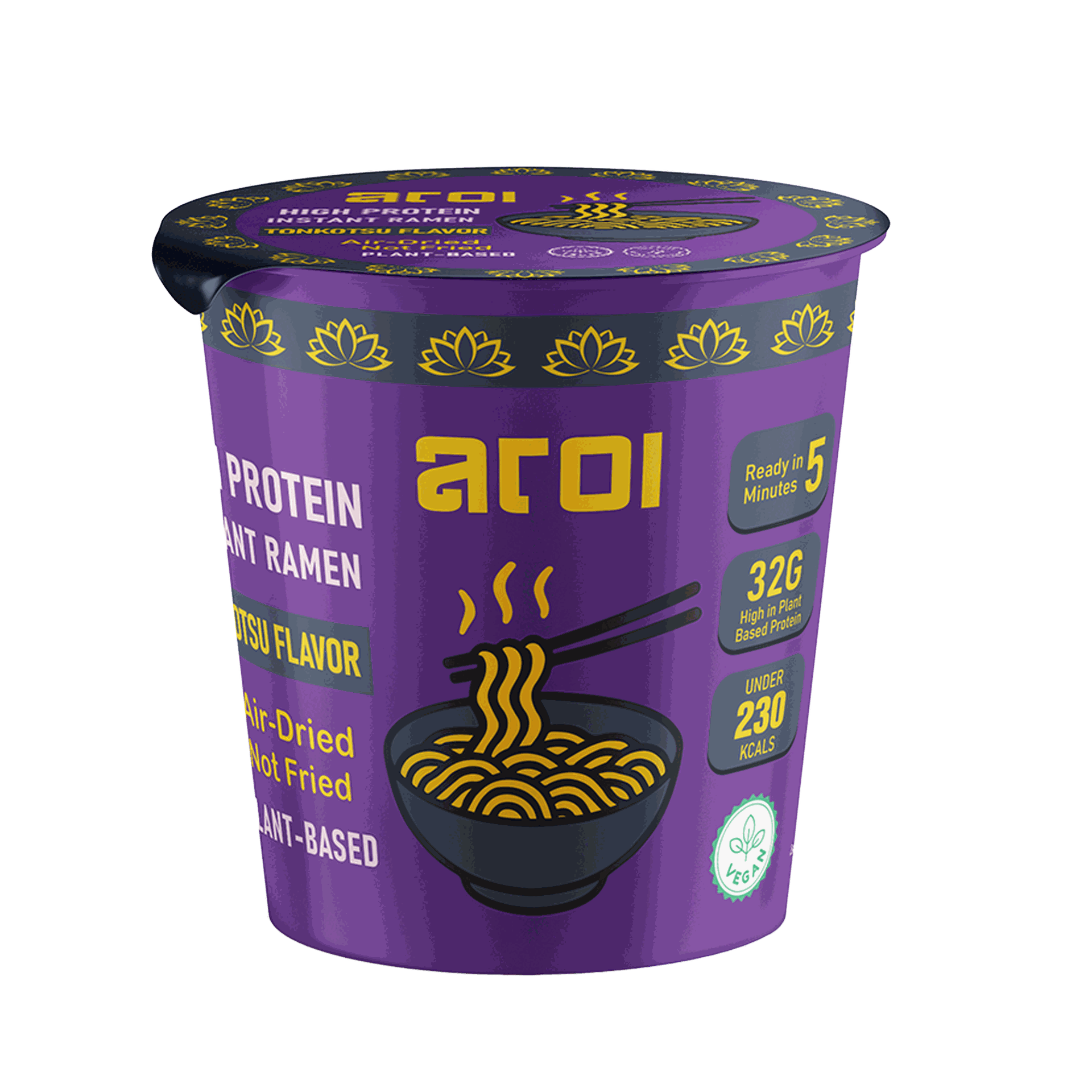 Aroi High Protein Instant Ramen Cup – Tonkotsu No Pork